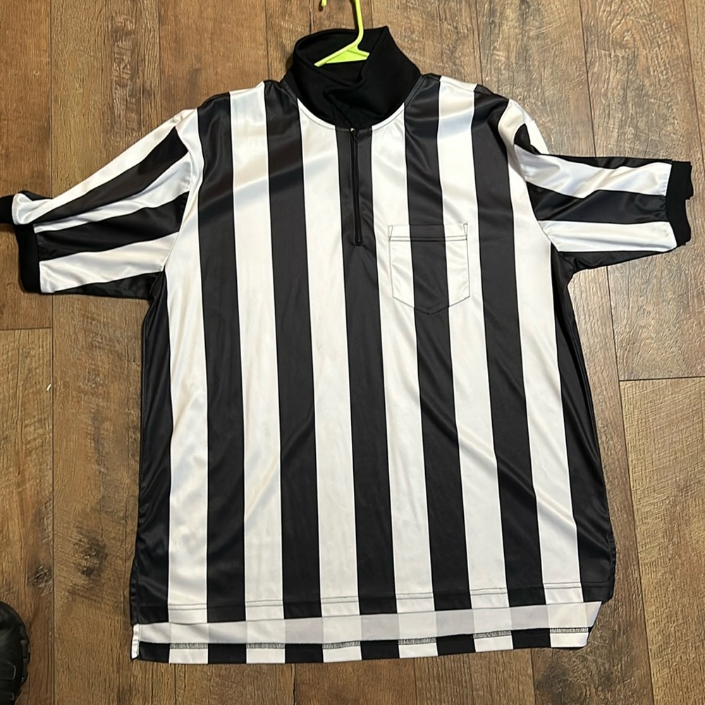 Wide stripe officiating shirt